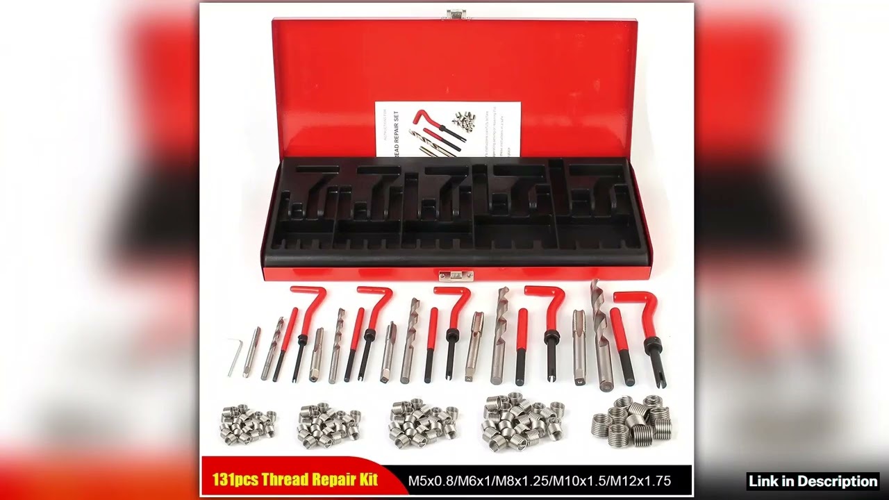 88131pcs Car Repair Tools Screwdriver Screw Bolt Driver Engine Block Restoring M5 M6 M8 M10 M12 Thr