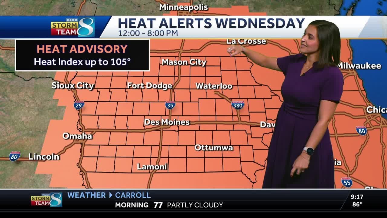 Iowa weather: Heat & storm chances continue - YouTube