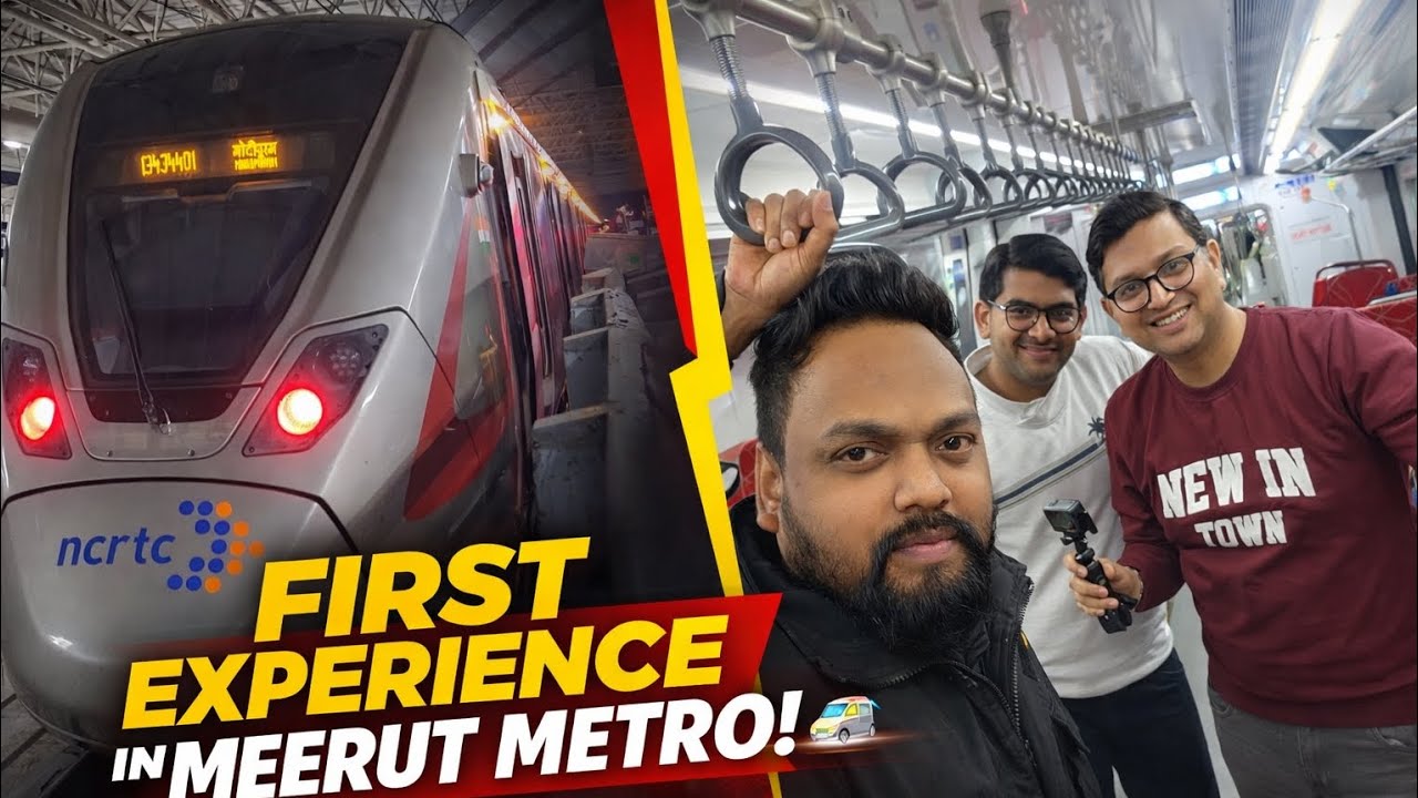 Meerut Metro Vlog | My First Experience in Namo Bharat 🚆✨