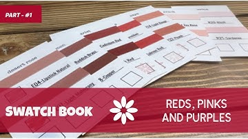 CTMH Swatch Book - Reds, Pinks and Purples #1