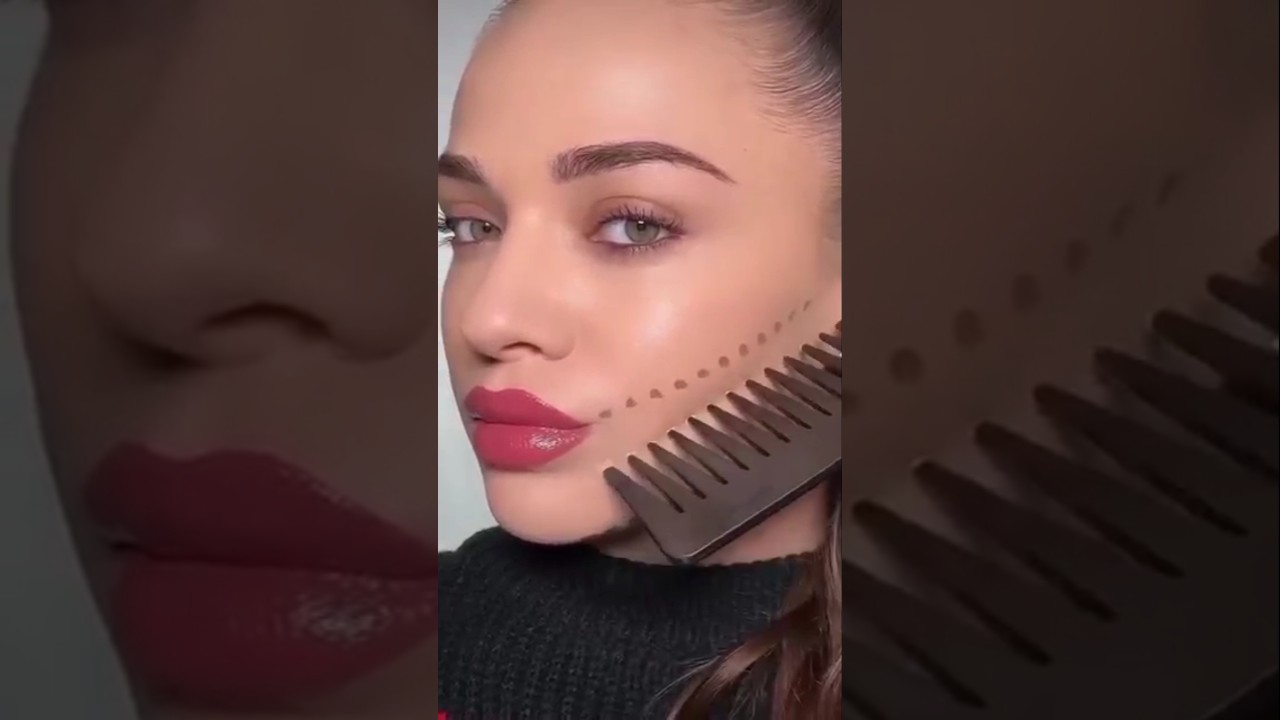 Contour hack with comb 🙄 