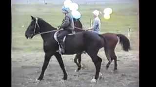 Игра "Бой султанчиков" Кабардинский конный завод. Праздник Урожая 1990 год