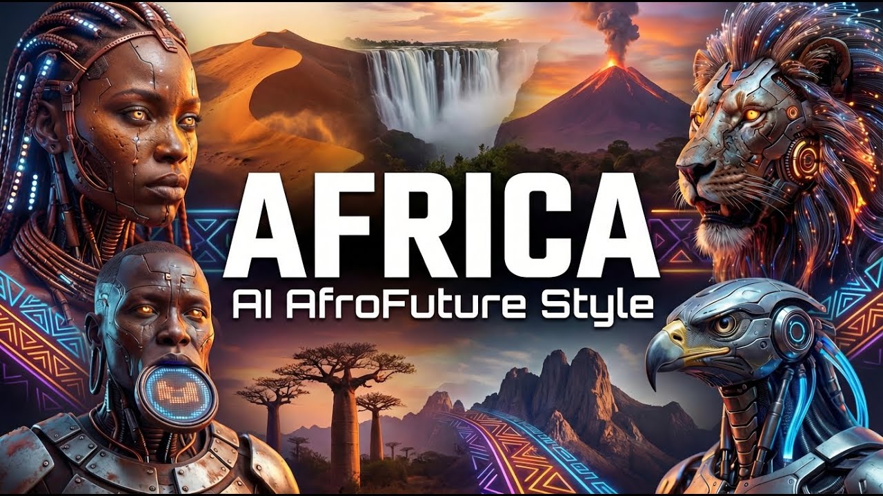 🐘 AFRICA - AI Art, Afro House, Surrealist Futurism: Echoes of the Digital Ancestors ⚙️🐆