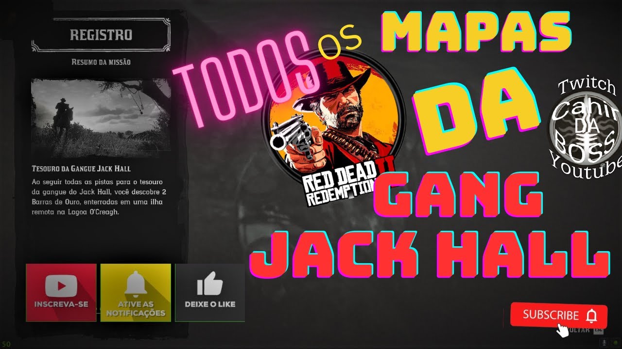 Red Dead Redemption 2: Localização dos Tesouros da gangue Jack Hall