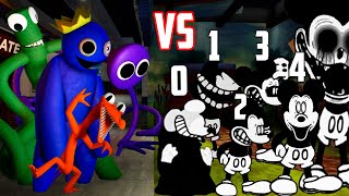 Rainbow Friends vs Mickey Mouse All Phases (05 phases) | Friday Night Funkin Mod Roblox