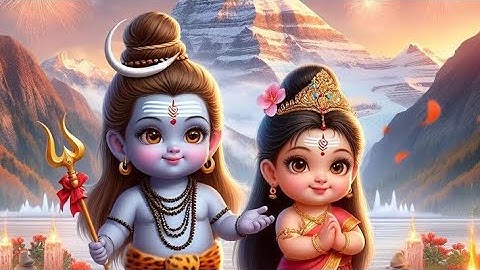Little Shiv Parvati Cute Video|Shiv Parvati photo|Shiv Parvati Status, Image, Dp, Wallpaper