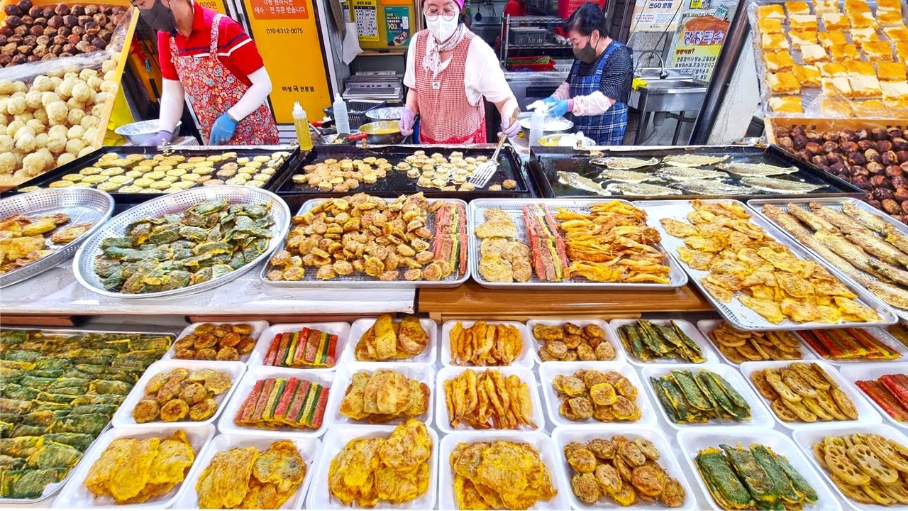명절 대목, 3일 철야작업은 기본! 고소한 부침개 냄새 진동하는 대박 전집부터 쫀득쫀득 가래떡, 계란폭발 대왕김밥까지 맛난음식 / Korean food / street food