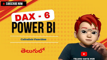 DAX CALCULATE Function Power BI in Telugu | Telugu Data Hub #daxtelugu #powerbitelugu