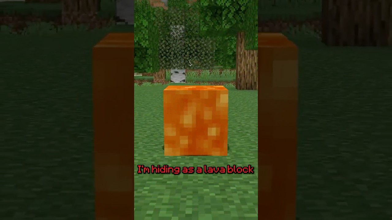 Hiding as LAVA to Prank My Friend! #minecraft #shorts