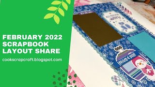 February 2022 Scrapbook Layout Share