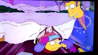 The Simpsons - Mr. Plow Bart Gets Hit By Snowballs
