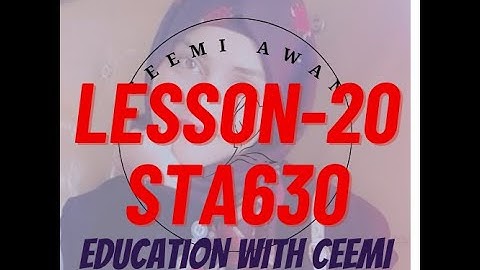 Short Lecture 20-  Survey Research- STA630 @educationwithceemi