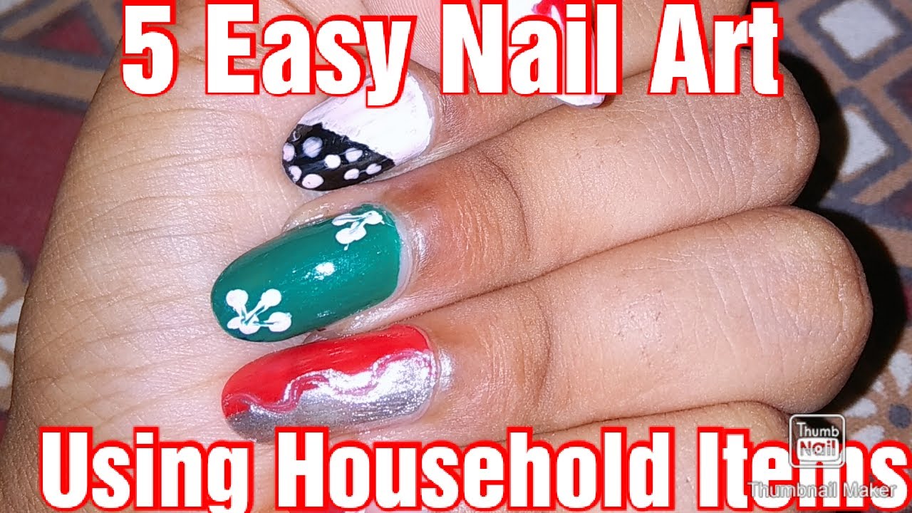 4. Net Nail Art Tutorial Using Household Items - wide 2