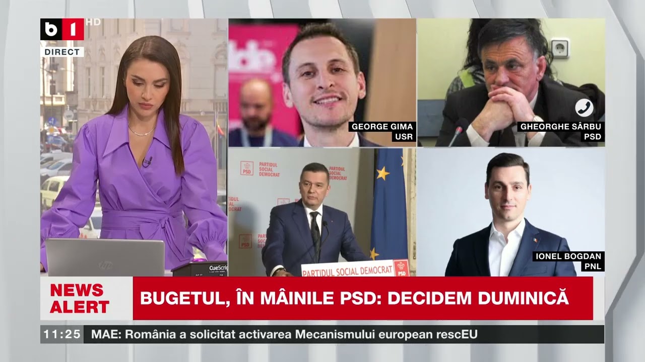 G. GIMA, USR, GH. SÂRBU, PSD ȘI I. BOGDAN, PNL, DESPRE MOTIVELE AMÂNĂRII BUGETULUI 2026_Știri B1TV