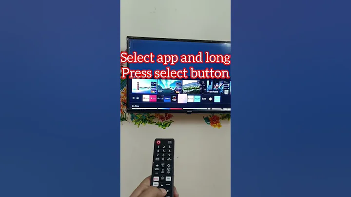 remove apps from home screen in samsung smart tv #shorts