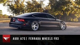 2014 Audi A7 | Ferrada Wheels FR3 in Machine Silver | Bagged Audi A7 | Air Ride