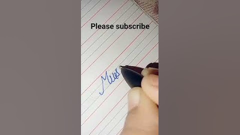 write "Muskan" #signature #writing #viral #video #shorts