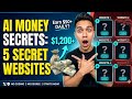 Earn $30+/Hour Using AI Without Any Degree! 🚀 | AI Se Paise Kaise Kamaye: 5 Secret Websites 💸