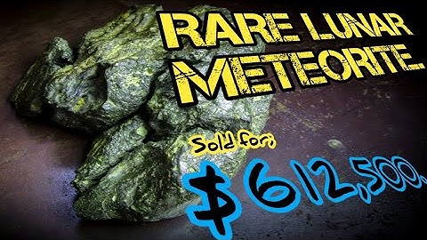 A Rare Lunar Meteorite that found in the Northwest Africa sold for $612,500. #meteor #meteorite