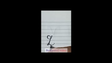 #l letter stylish writing#shorts#easy#calligraphy #cursive #with pen@Language Class