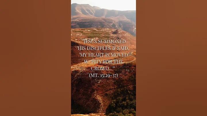 Matthew 15:29-37 Called to Compassion #religion #jesus #god #bible #inspiration