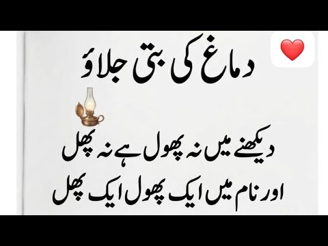 Dekhne me na phool ha na phal or nam mr ak phool ak phal dimagh lagao or batao