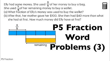 P5 Fraction Word Problem Sum