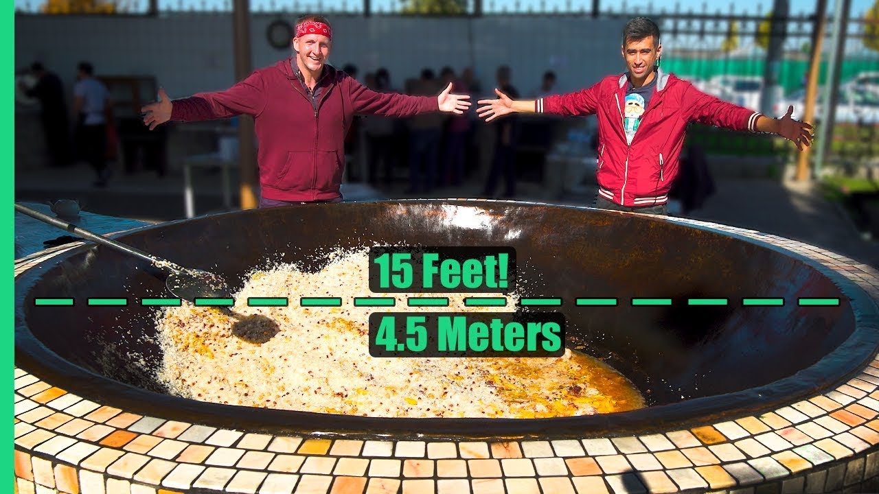 Asia's Biggest Frying Pan! Over 3,000 POUNDS of Rice and Meat