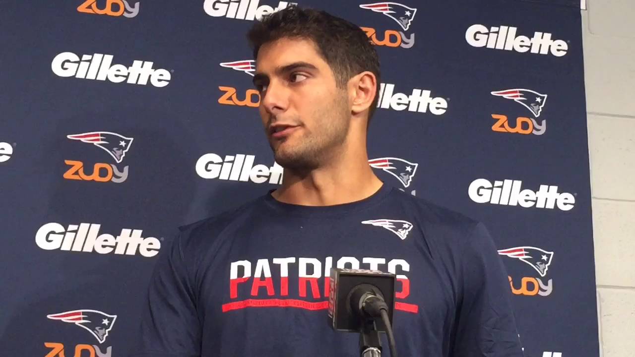 Jimmy Garoppolo aims to bring Tom Brady 'back down to earth once in a while'