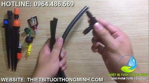 Hướng dẫn lắp Tê nối 3 đầu 10 ly (Tê 10mm) trong mô hình tưới tự động