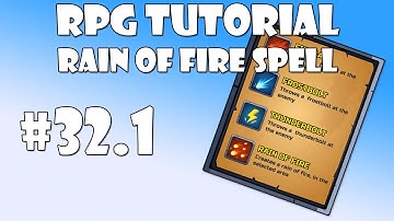 #32.1 Unity RPG Tutorial - Rain of fire spell