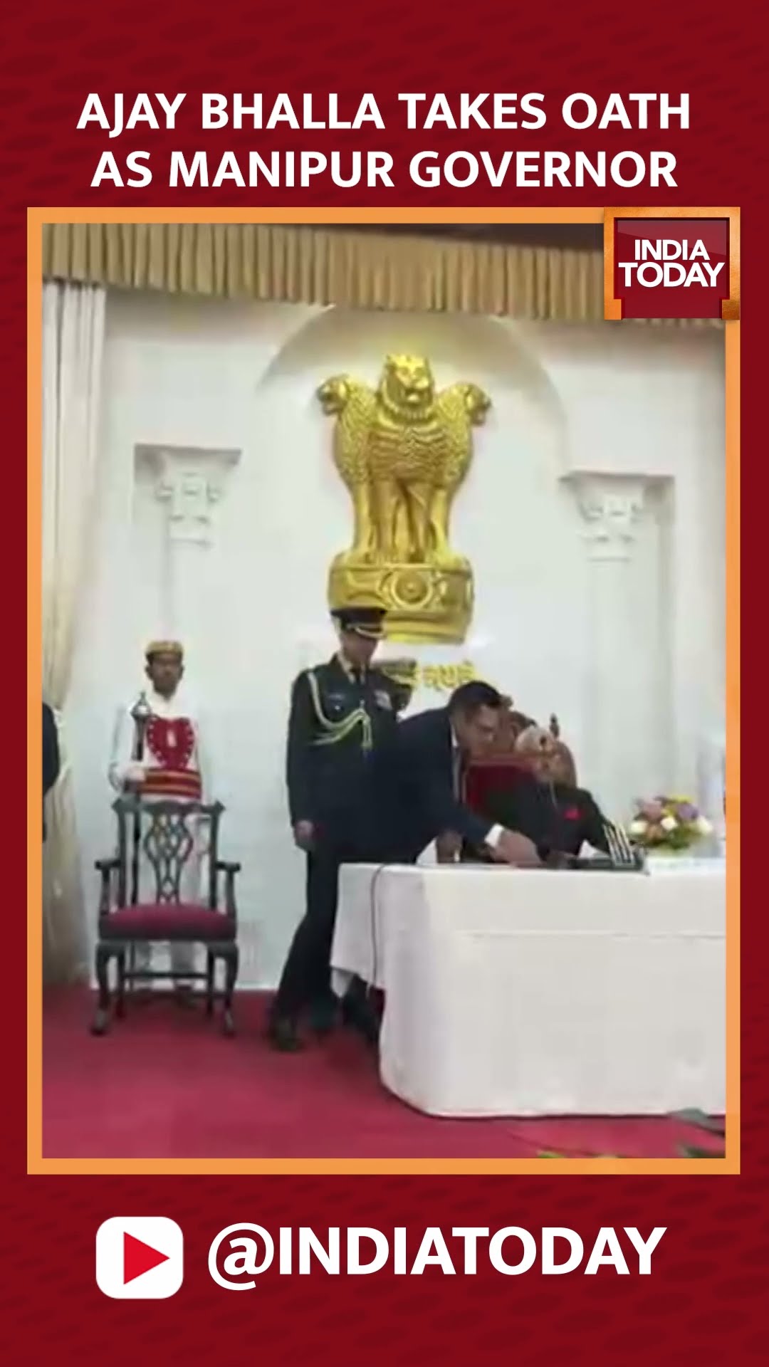 Ajay Bhalla Takes Oath as Manipur Governor