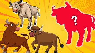 Cute Animals White Cow Puzzle Game Choose The Right Puzzle Puzzle