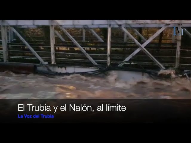 Los ríos Trubia y Nalón, al límite por las lluvias