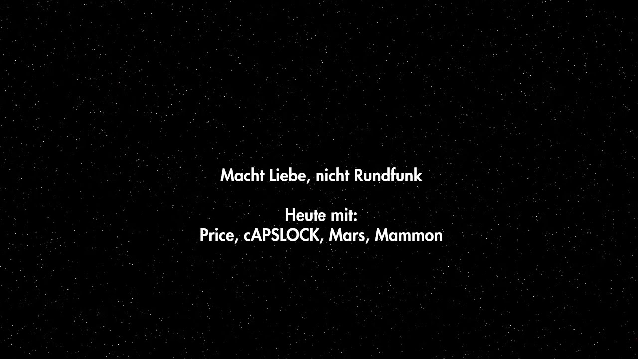Macht Liebe, nicht Rundfunk