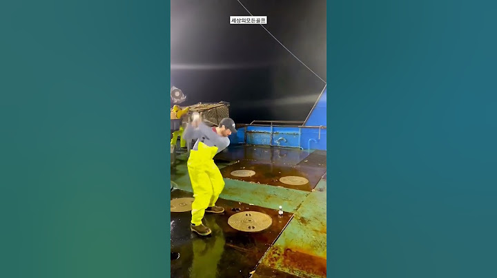 원양어선에서 일하면서 어떻게 이런 스윙을 ..