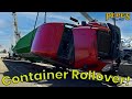 Too Fast? Container Rollover Recovery With Rotators