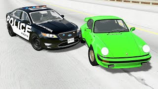 American Police Chases #2 - BeamNG drive (4K)