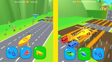 SHAPE SHIFTING 🚲🚁🚗 GAME ALL LEVELS iOS, Android GAMEPLAY WALKTHROUGH NEW UPDATE LEVEL SS61