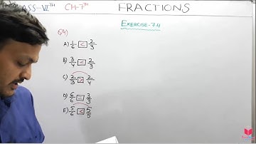 Q4) Ex 7.4 Class 6 Maths Chapter 7 Fractions | Maths Class 6 CBSE NCERT Apni ClassRoom By Deepak