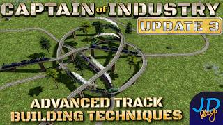 Advanced Track building Techniques & Track Penalties 🚜 Captain of Industry 👷 Guides & Tutorials