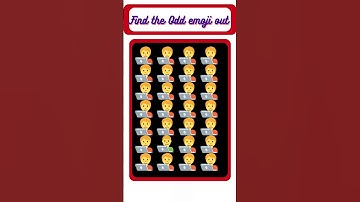 Find the Odd emoji out||Memory test challenge||emoji challenge #viral