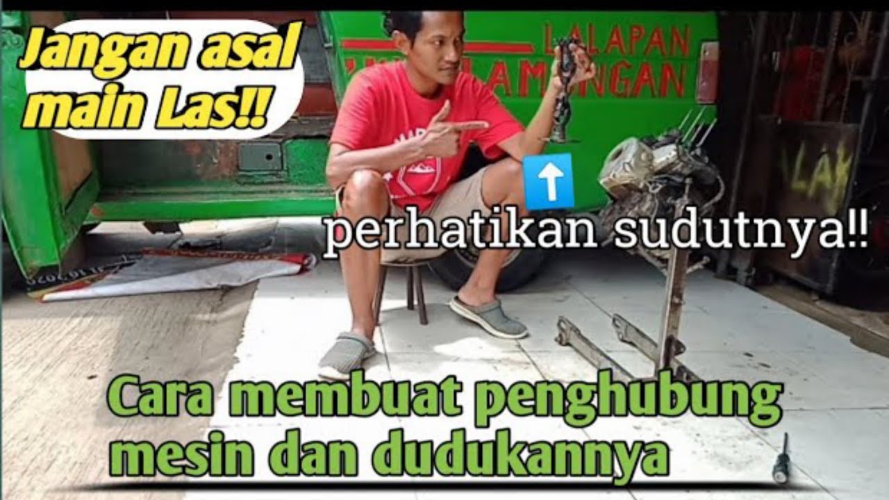 Cara membuat penghubung mesin motor ke transmisi mobil tanpa bubut