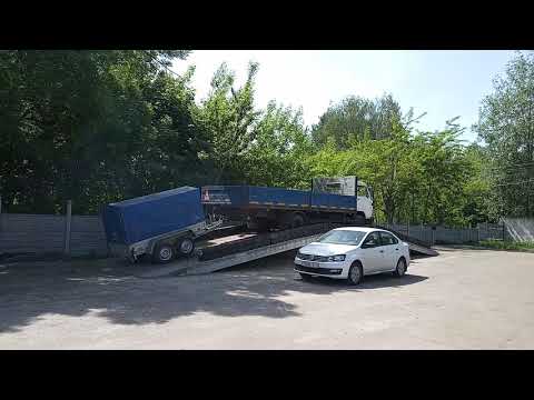 Экзамен ГАИ автошкола Лидер категория СЕ эстакада