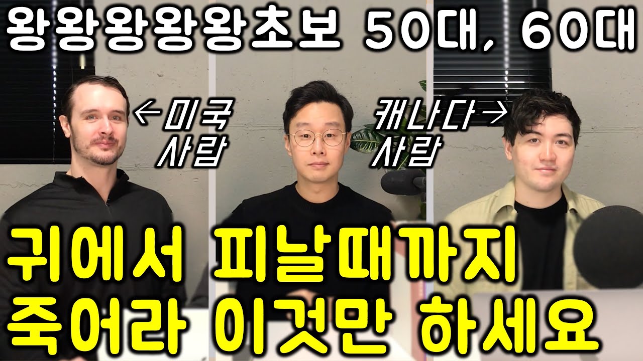 미국인, 캐나다인이 직접 읽어주는 초보용 영어 회화 문장들 이어 듣기