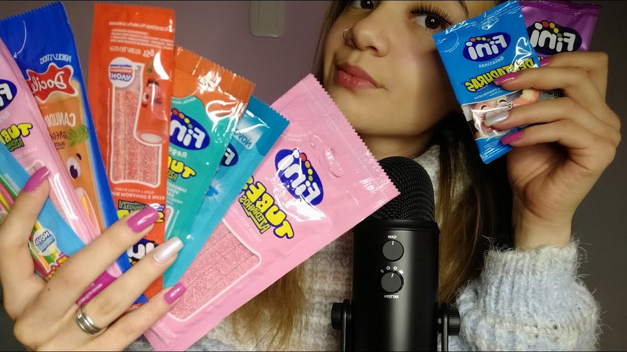 ASMR: Comendo Balas Fine | Sons de Mastigação e Embalagens