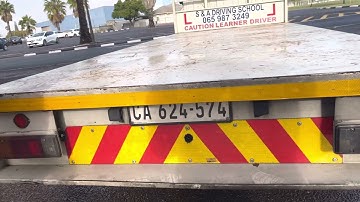 Learning how to do alley docking straight reverse incline