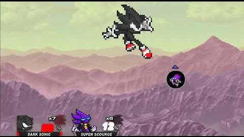 SSF2 Mods: Dark Sonic Vs Super Scourge