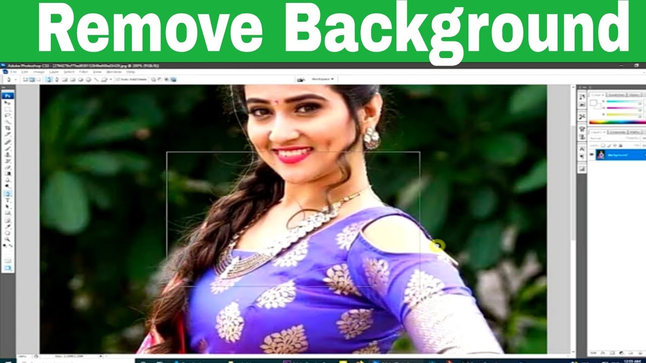 How to Tutorial Photo Remove Background Adobe CS3 2021 YouTube