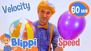 Velocity Race - Cool Science Experiments for Kids | Blippi | Cartoons for Kids - Explore With Me!